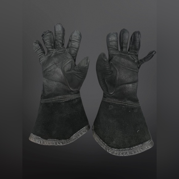 ⚡️HARLEY-DAVIDSON⚡️ Vintage Leather/Studded Guantlet Motorcycle Gloves - Picture 13 of 14